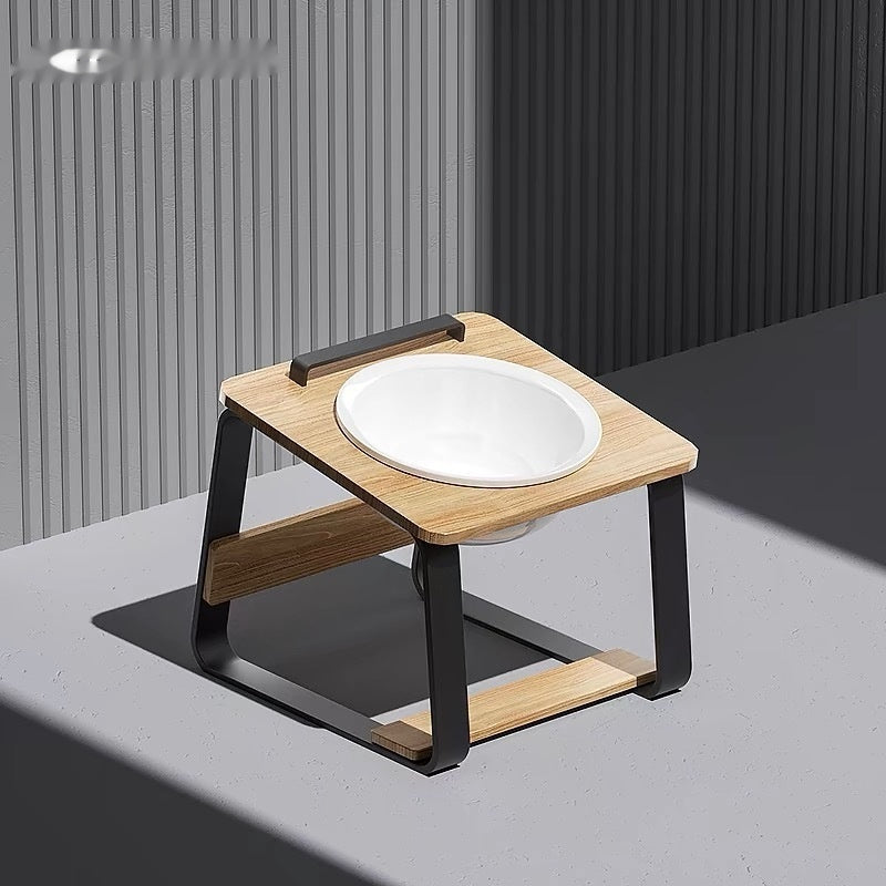 Pet Ceramic Double Bowl Elevated