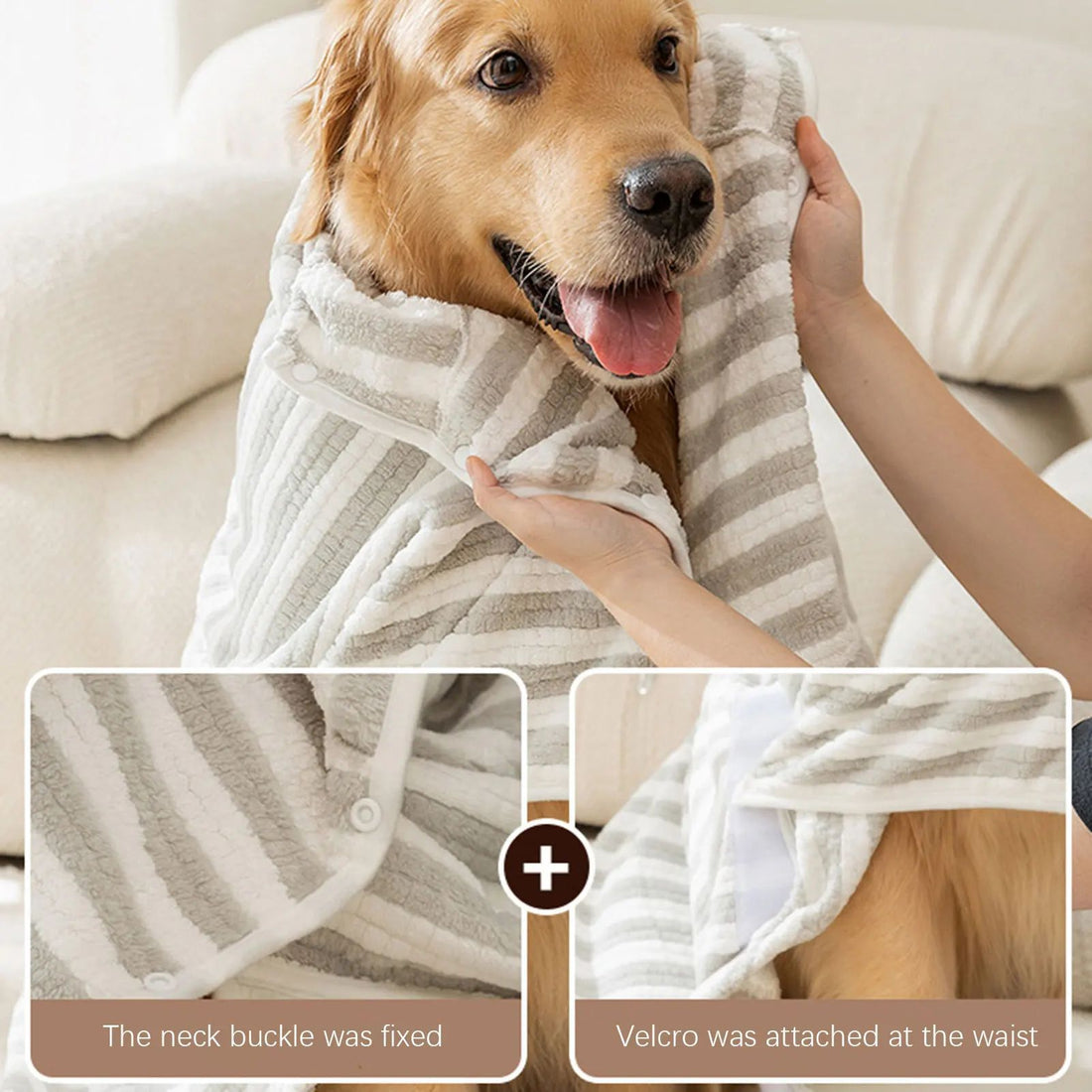 Ultra Absorbent Quick Dry Pet Bath Towel Bathrobe