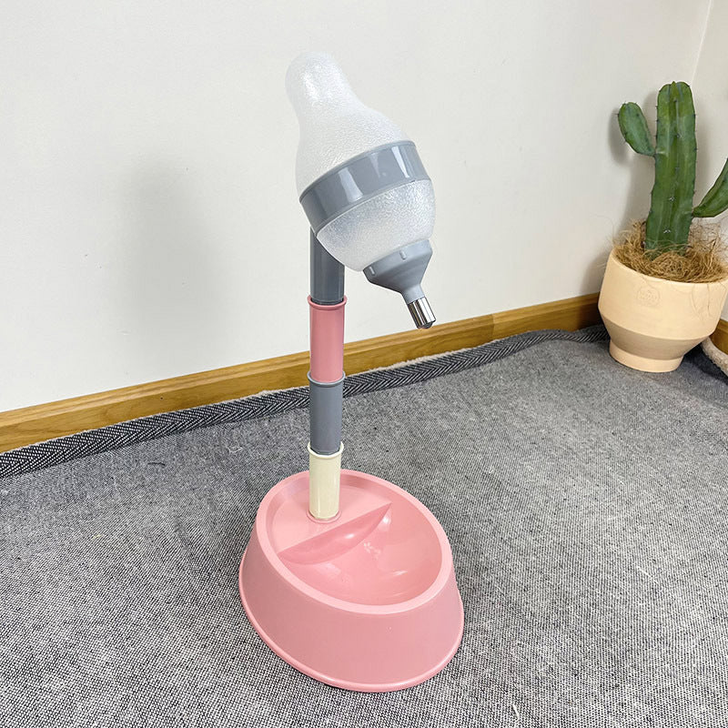 Pet Automatic Water Dispenser Adjustable Height Bowl Feeder Fountain