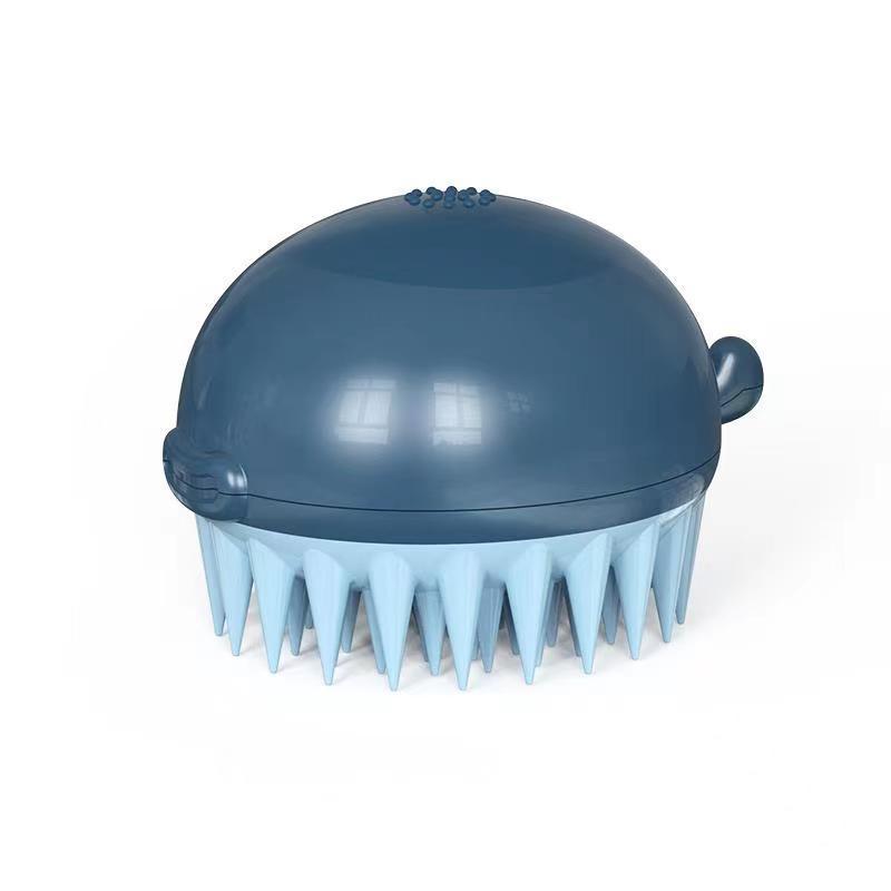 Refillable Pet Puffer Bath Brush Gel Dispenser Tool