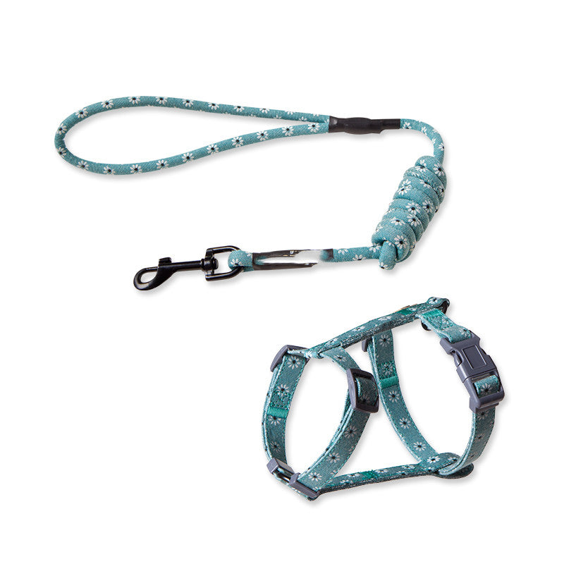 Pet Fashion Anti-Escape Harness With Leash Set