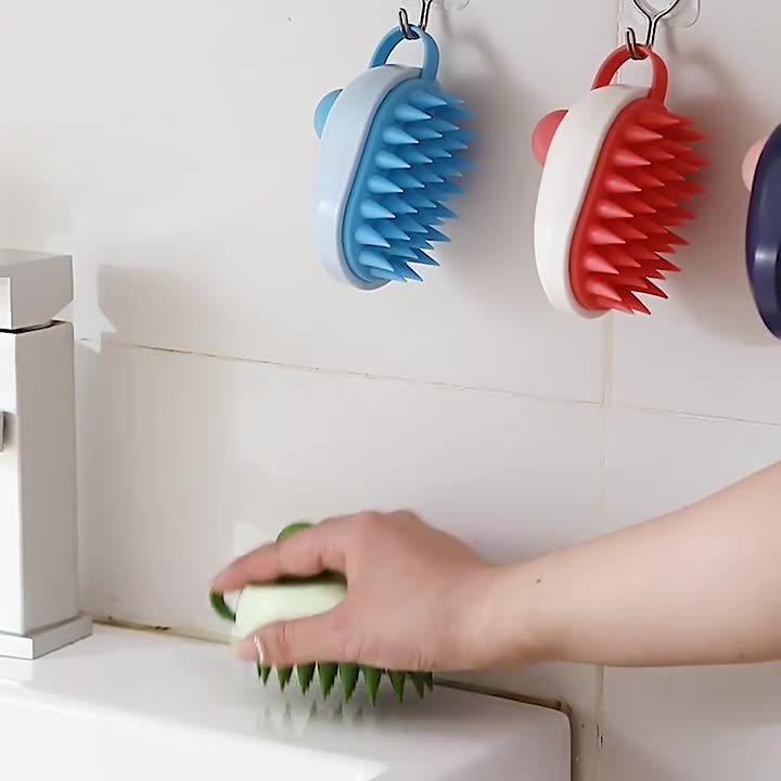 Soft Gel Pet Shampoo Massage Bath Brush Tool