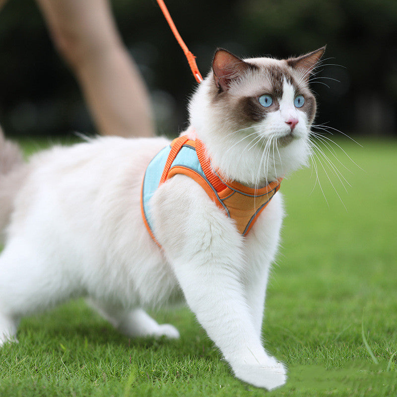 Pet Anti-Escape Reflective Harness With Leash Set