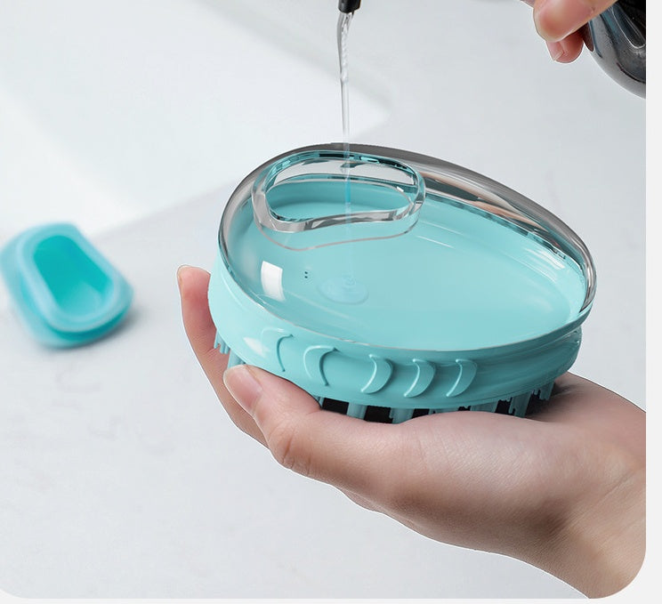 Pet Bath Massage Brush Cleaning Grooming Tool