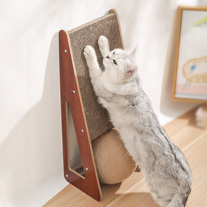 Corrugated Paper Pet Scratching Board Toy Set