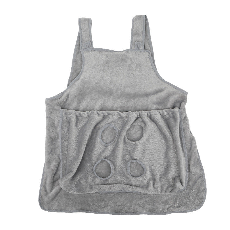 Outdoor Travel Pet Carrier Apron With Plush Sleeping Pocket