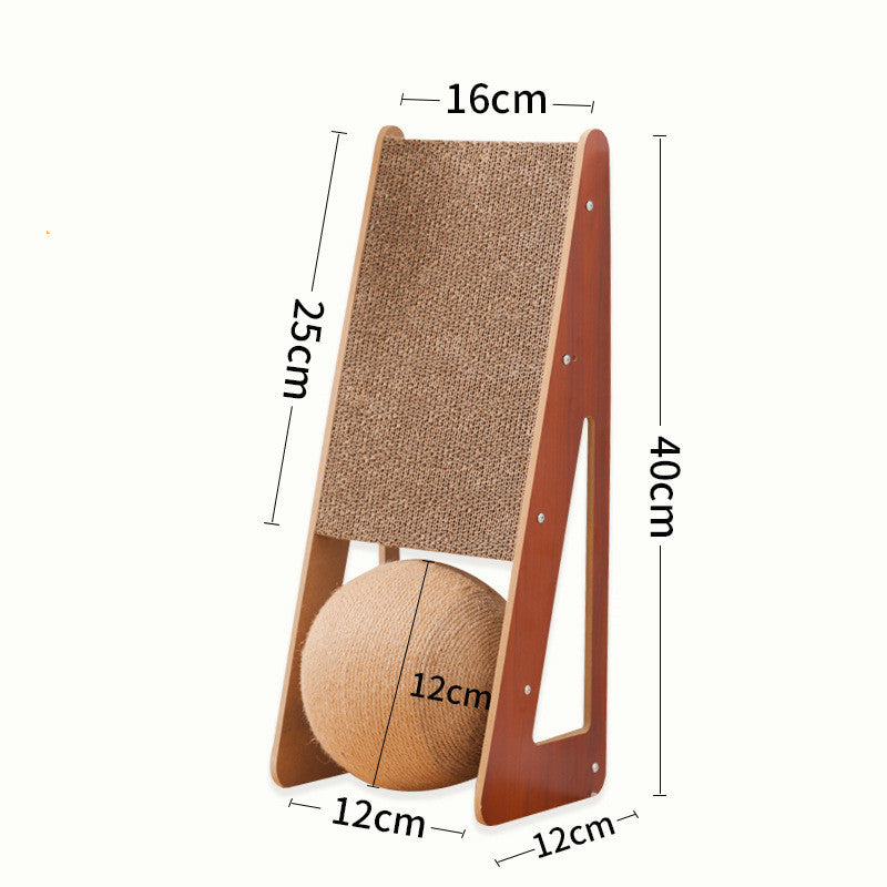 Corrugated Paper Pet Scratching Board Toy Set