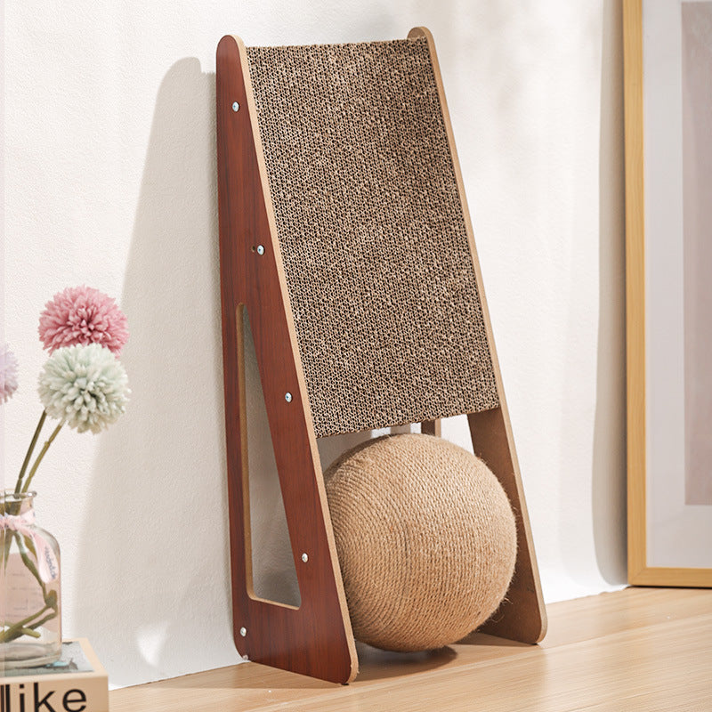 Corrugated Paper Pet Scratching Board Toy Set