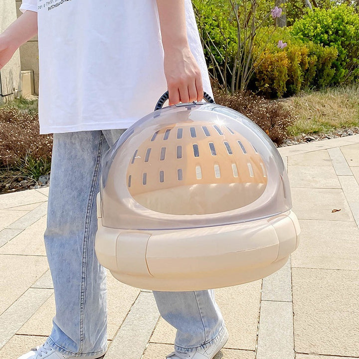 Pet Carrier Space Capsule With Panoramic Window And Cushion