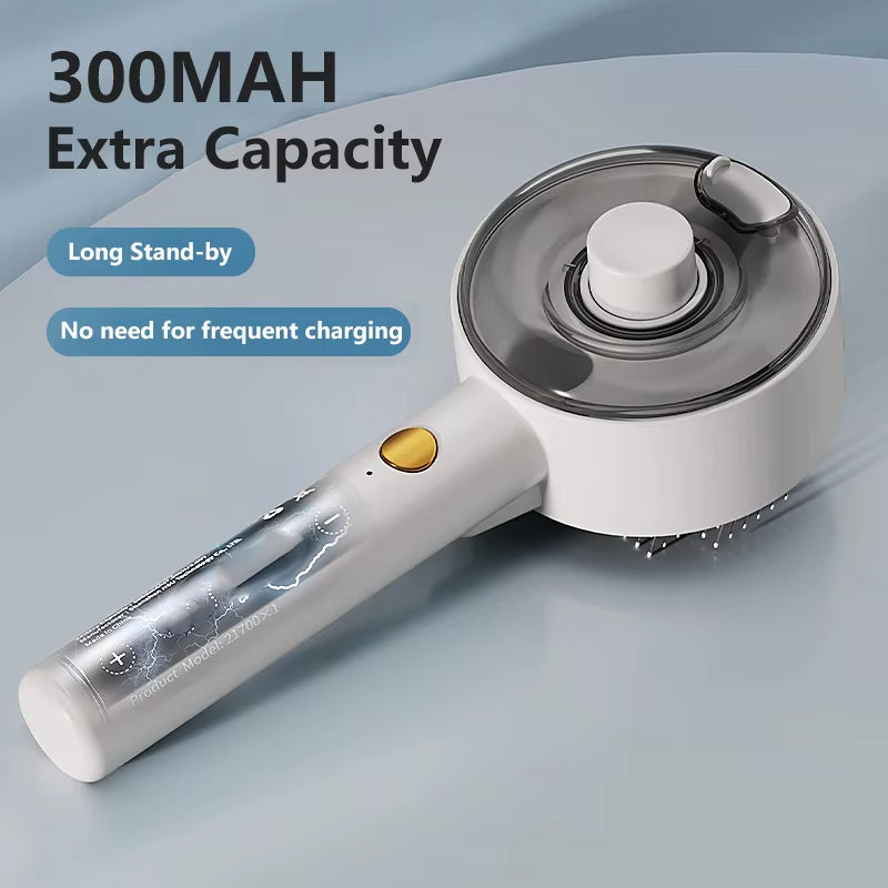 Electric Pet Steam Brush 3-in-1 Grooming And Massage Tool