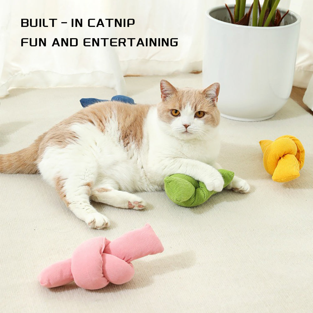Interactive Pet Rope Toy Knotted Chew Tug Natural Cotton