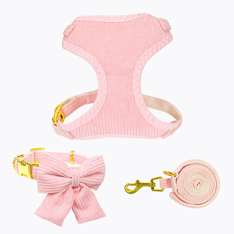 Pet Leash And Harness Outdoor Walking Set