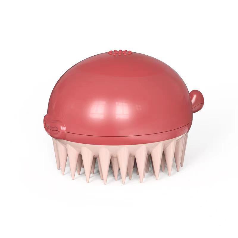 Refillable Pet Puffer Bath Brush Gel Dispenser Tool