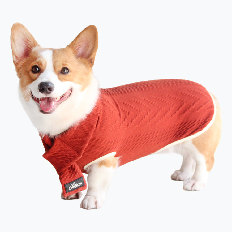 Vintage Twist Pet Knitted Sweater Clothing