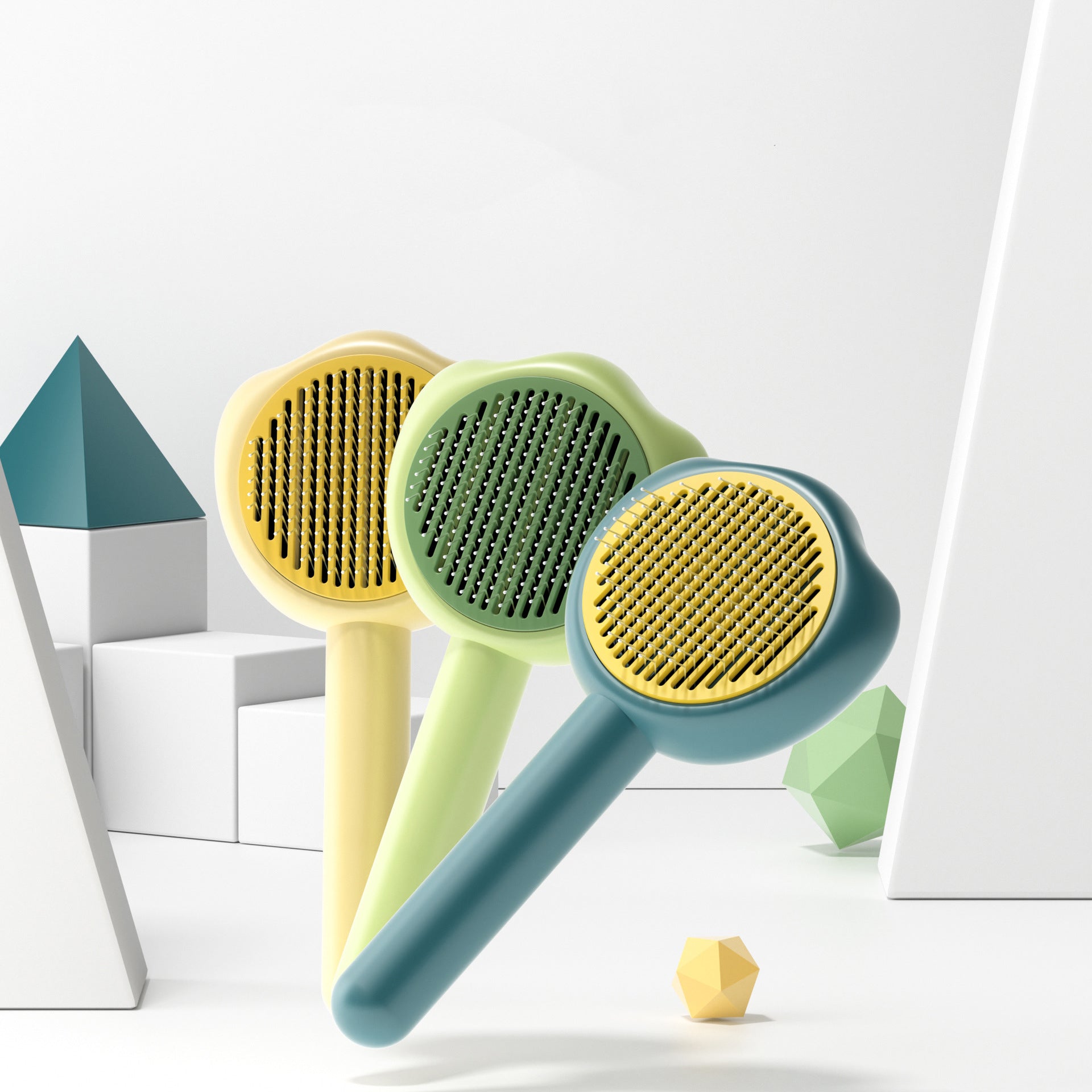 Pet Self-Cleaning Grooming Comb Hair Remover Brush